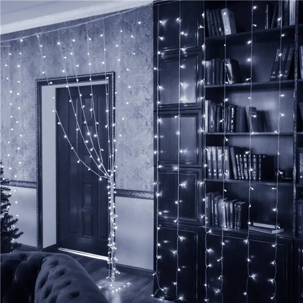 Springos užuolaida 300 LED žiburių CL4104